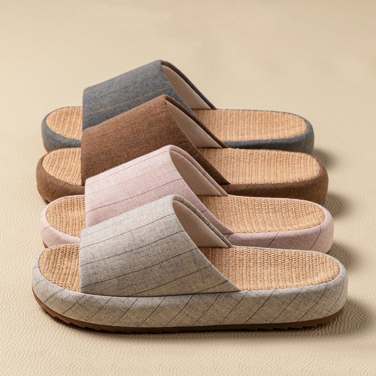 Men Shoes Men - Summer Women Home Slippers Linen Summer