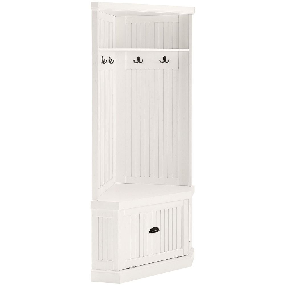 Men Shoes Rack - Seaside Corner Hall Tree with Shoe