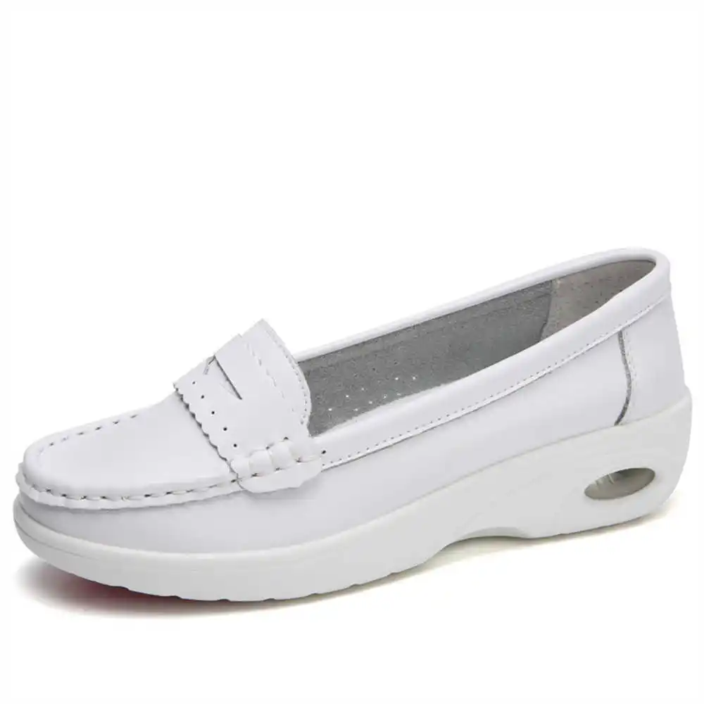 Thick Sole Slipon White Traine - Men'S Shoes Good For Flat Feet review and price