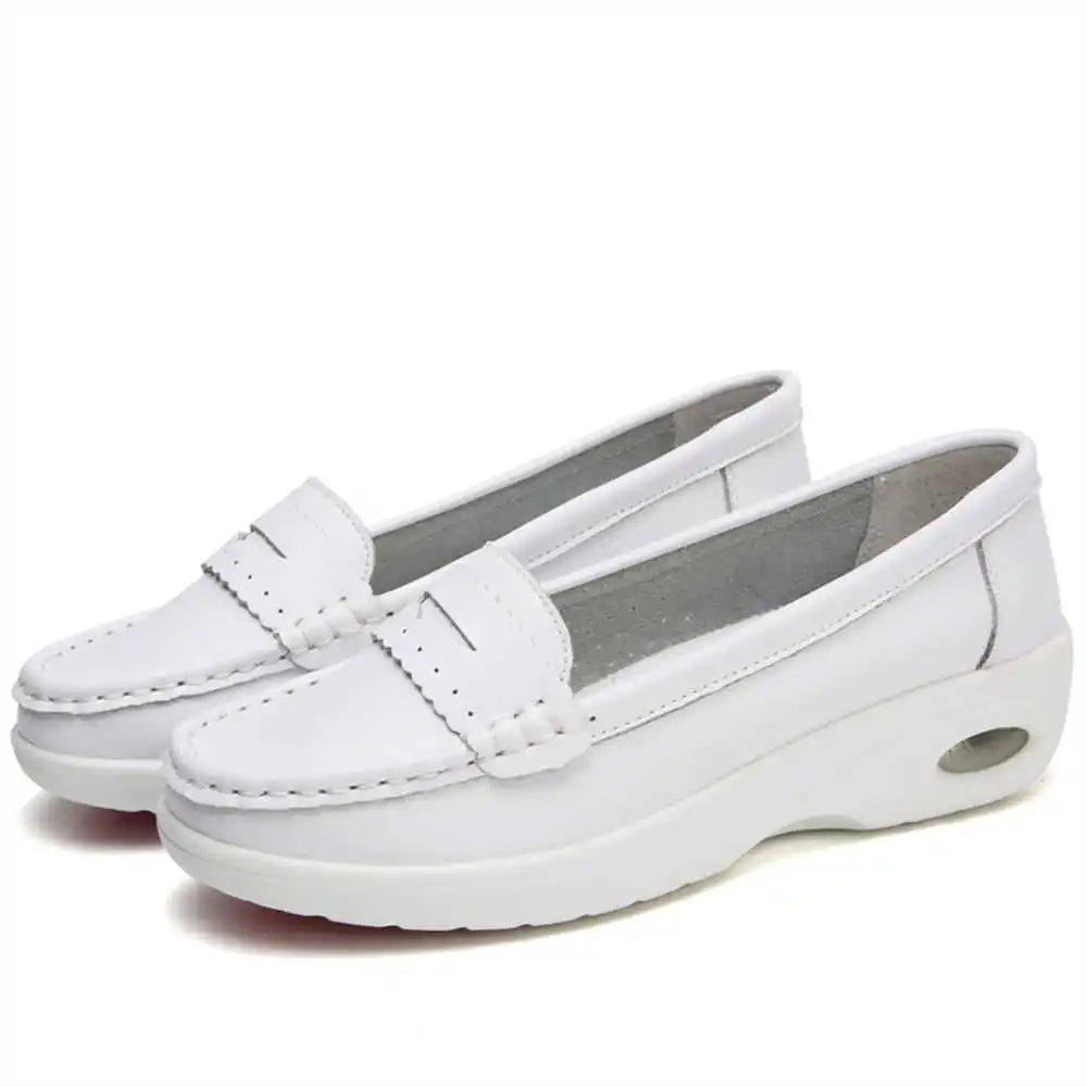 Thick Sole Slipon White Traine - Men'S Shoes Good For Flat Feet review and price