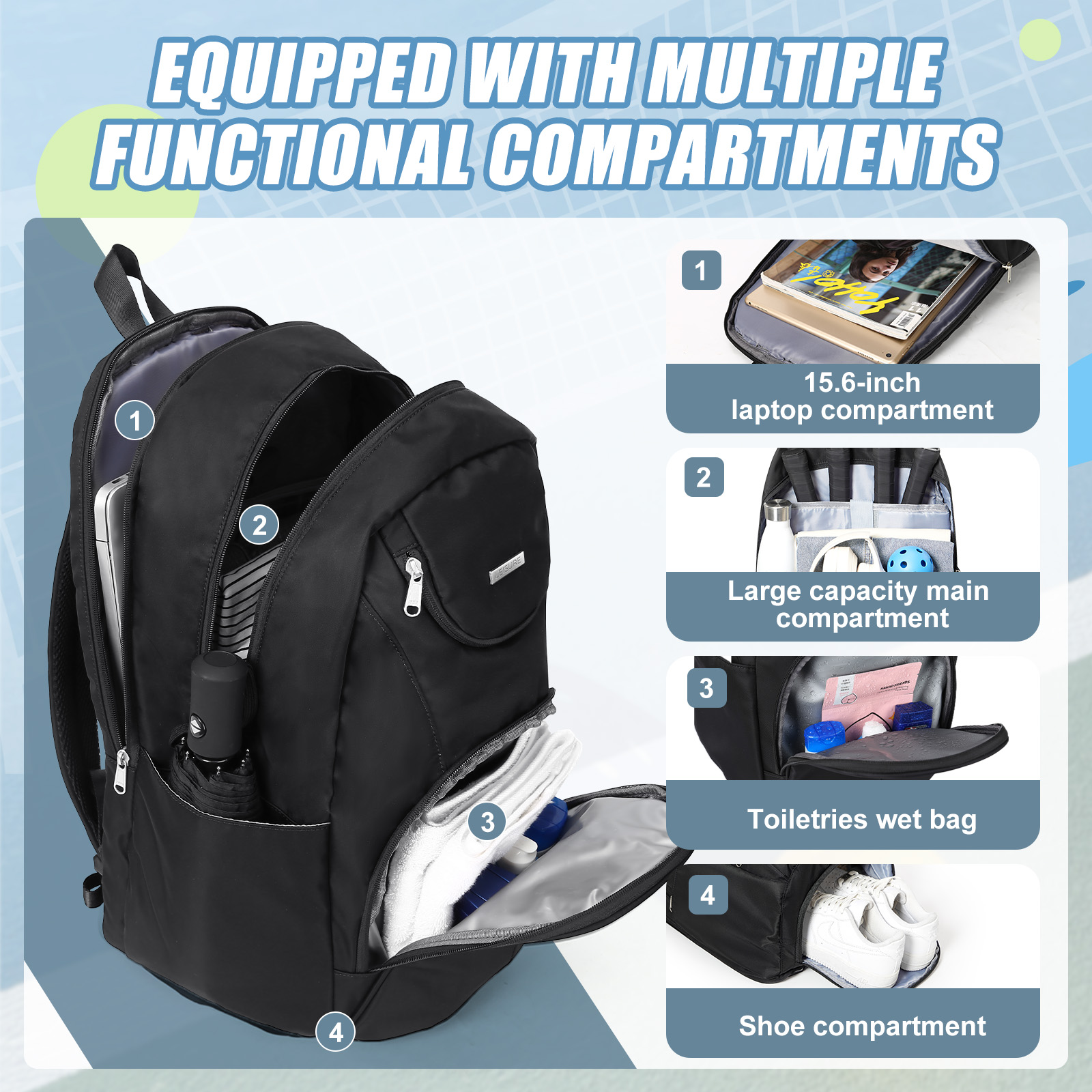 Tennis Bag Tennis Backpack 2 R - Men Shoes Men review and price