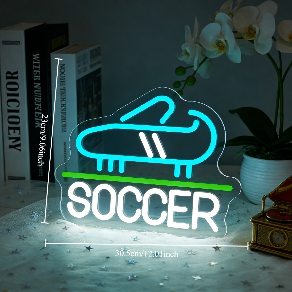 Soccer Shoe Neon Sign LED Nigh - Men'S Shoes Dc review and price