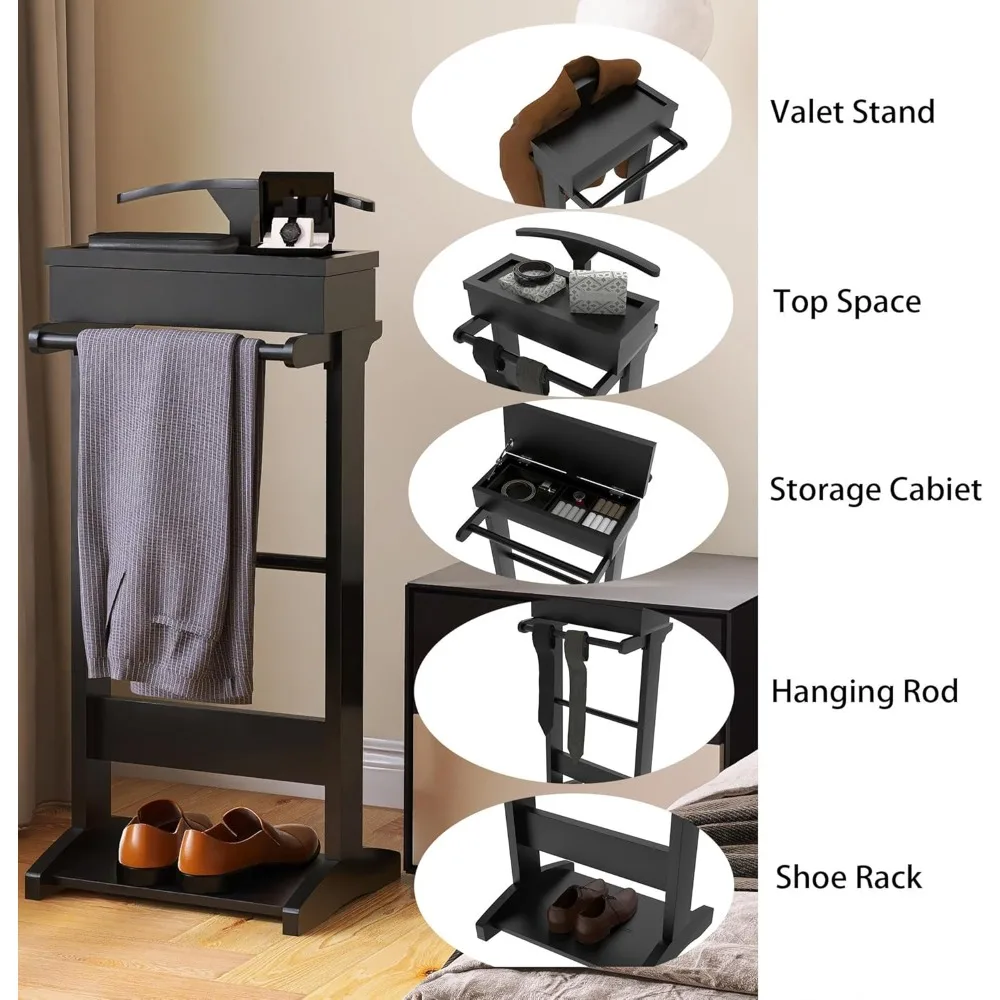 wooden valet stand clothes wit - Men Shoes Rack review and price