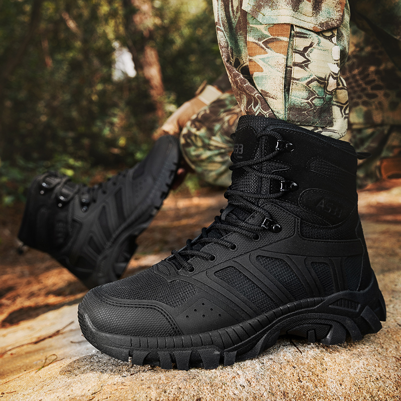 Men Tactical Boots Lace Up Des - Men Shoes Office review and price