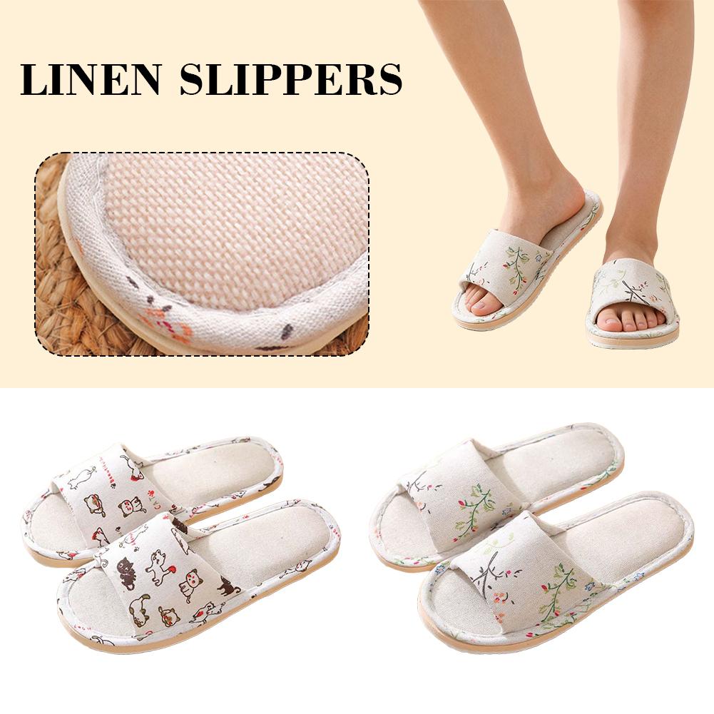 Women Flax Slippers Home Slipp - Men Shoes Men review and price