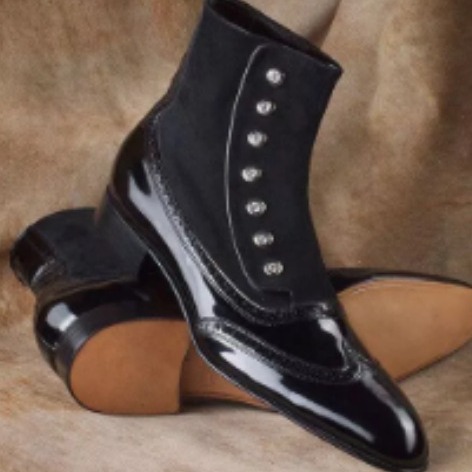 Men's Leather Suede Chelsea Bo - Men Shoes Marks review and price