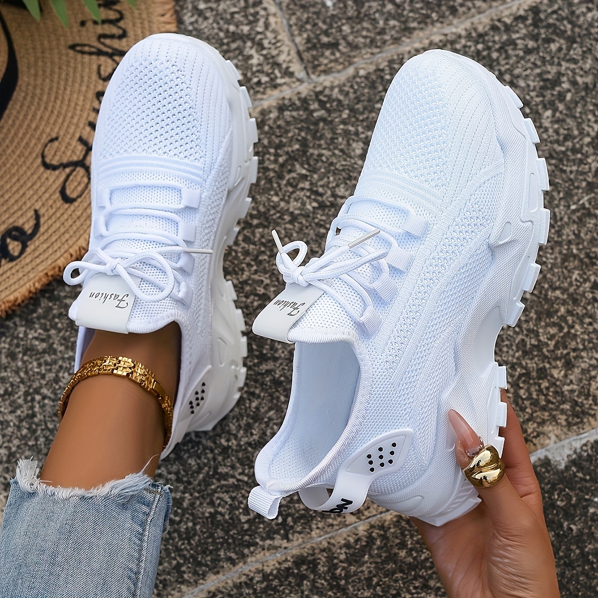 Breathable Knit Sneakers Fashi - Men Shoes Marks review and price