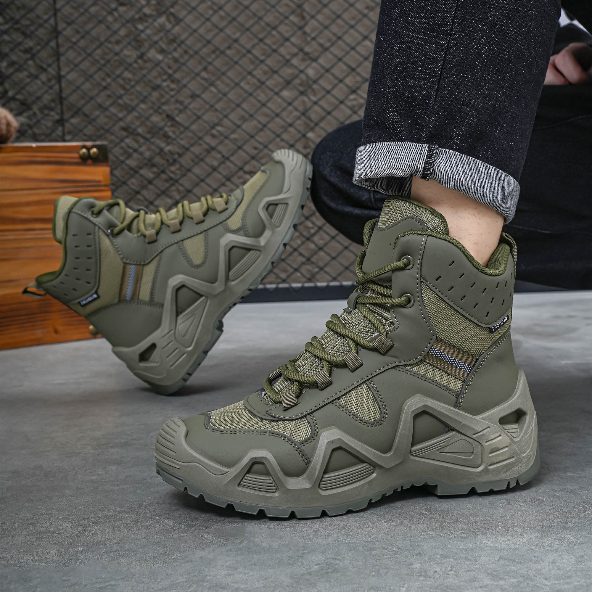 Men's high top boots, hiking b - Men'S Shoes Daily Use review and price