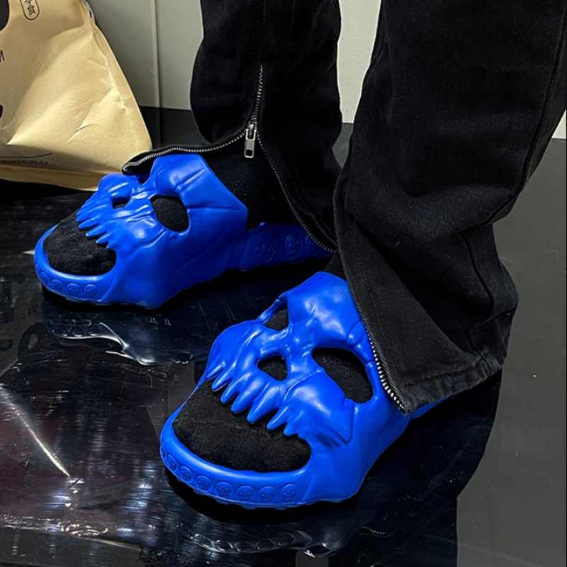 Summer Men Skull Slipper Y2k C - Men'S Shoes Cloud review and price