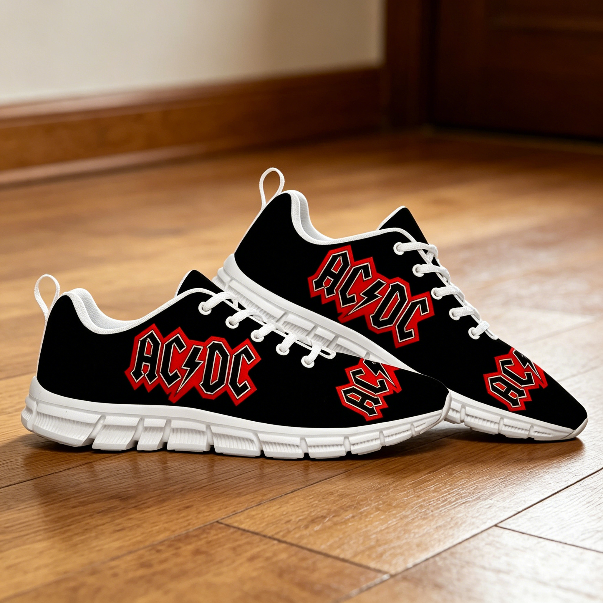 AC/DC Band Logo Print Sneakers - Men'S Shoes Dc review and price