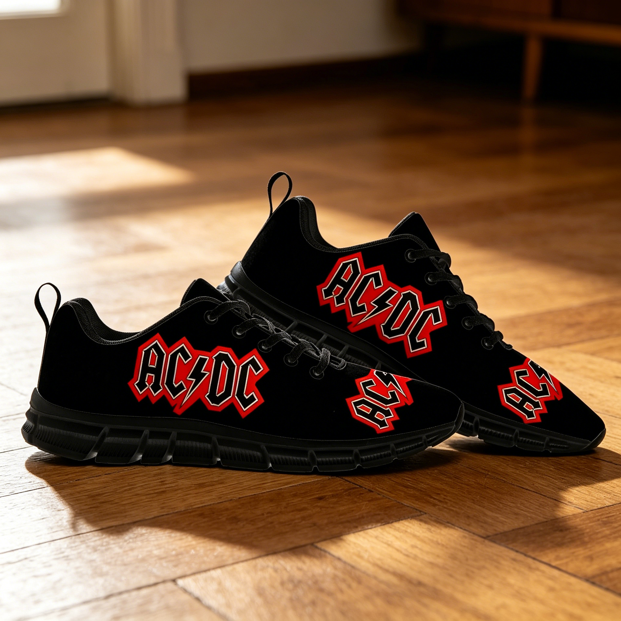 AC/DC Band Logo Print Sneakers - Men'S Shoes Dc review and price